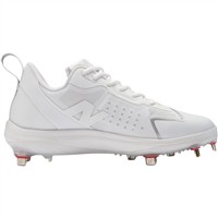 New Balance Women's Romero Duo Metal Fastpitch Softball Cleats, White/Silver