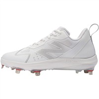 New Balance Women's Romero Duo Metal Fastpitch Softball Cleats, White/Silver