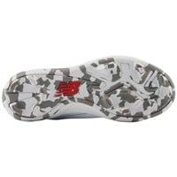 New Balance Youth Romero Duo TPU Molded Softball Cleats, White/Silver