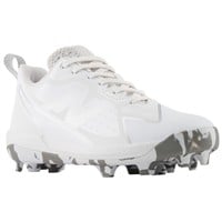 New Balance Youth Romero Duo TPU Molded Softball Cleats, White/Silver