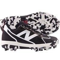 New Balance Youth Romero Duo TPU Molded Softball Cleats, Black/White