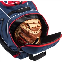 Wire2Wire XL Tournament Catchers Wheeled Bag 2.0, Navy/Red
