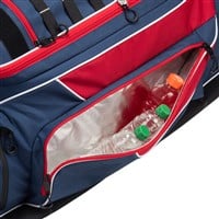 Wire2Wire XL Tournament Catchers Wheeled Bag 2.0, Navy/Red