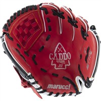 Marucci Youth Caddo V2 10in Baseball Glove (MFG2CD1000), Red/Black