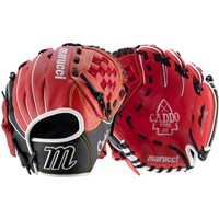 Marucci Youth Caddo V2 10in Baseball Glove (MFG2CD1000), Red/Black
