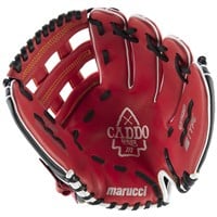 Marucci Youth Caddo V2 12in Baseball Glove (MFG2CD1200), Red/Black