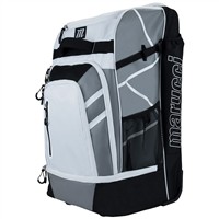 Marucci Convoy Wheeled Catchers Bag, White/Grey