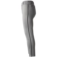 Marucci Men's Excel Full Length Tapered DoubleKnit Baseball Pants, Grey/Black