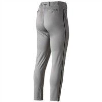 Marucci Men's Excel Full Length Tapered DoubleKnit Baseball Pants, Grey/Black