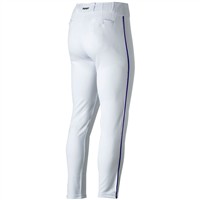 Marucci Men's Excel Full Length Tapered DoubleKnit Baseball Pants, White/Royal
