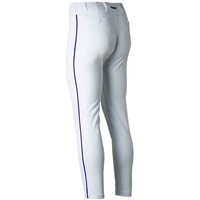 Marucci Men's Excel Full Length Tapered DoubleKnit Baseball Pants, White/Royal