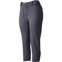 Evoshield Women's Unlocked Mid-Rise Fastpitch Softball Pants, Charcoal