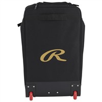 Rawlings Gold Collection Wheeled Bat Bag, Black