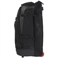 Rawlings Gold Collection Wheeled Bat Bag, Black