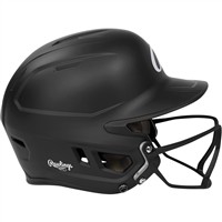 Rawlings Mach Hi-Viz Fastpitch Softball Batting Helmet, Black