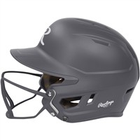 Rawlings Mach Hi-Viz Fastpitch Softball Batting Helmet, Grey