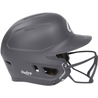 Rawlings Mach Hi-Viz Fastpitch Softball Batting Helmet, Grey