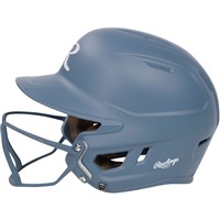Rawlings Mach Hi-Viz Fastpitch Softball Batting Helmet, Light Blue