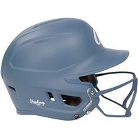 Rawlings Mach Hi-Viz Fastpitch Softball Batting Helmet, Light Blue