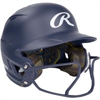 Rawlings Mach Hi-Viz Fastpitch Softball Batting Helmet, Navy