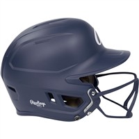 Rawlings Mach Hi-Viz Fastpitch Softball Batting Helmet, Navy