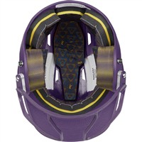 Rawlings Mach Hi-Viz Fastpitch Softball Batting Helmet, Purple