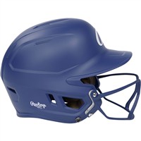 Rawlings Mach Hi-Viz Fastpitch Softball Batting Helmet, Royal