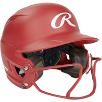 Rawlings Mach Hi-Viz Fastpitch Softball Batting Helmet, Scarlet