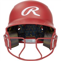 Rawlings Mach Hi-Viz Fastpitch Softball Batting Helmet, Scarlet
