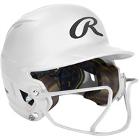 Rawlings Mach Hi-Viz Fastpitch Softball Batting Helmet, White