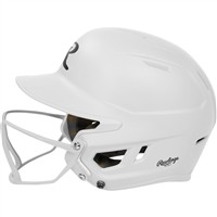 Rawlings Mach Hi-Viz Fastpitch Softball Batting Helmet, White