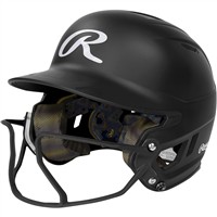 Rawlings Mach Hi-Viz Fastpitch Softball Batting Helmet, Black