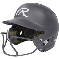 Rawlings Mach Hi-Viz Fastpitch Softball Batting Helmet, Grey