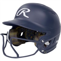 Rawlings Mach Hi-Viz Fastpitch Softball Batting Helmet, Navy