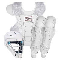 Rawlings Adult Mach Catcher's Set, White