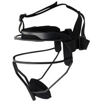 Rawlings Hi-Viz Fastpitch Softball Fielders Mask, Matte Black