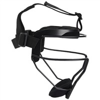 Rawlings Hi-Viz Fastpitch Softball Fielders Mask, Matte Black