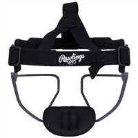 Rawlings Hi-Viz Fastpitch Softball Fielders Mask, Grey