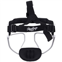 Rawlings Hi-Viz Fastpitch Softball Fielders Mask, White