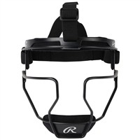 Rawlings Hi-Viz Fastpitch Softball Fielders Mask, Matte Black