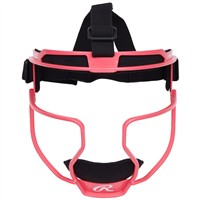 Rawlings Hi-Viz Fastpitch Softball Fielders Mask, Pink