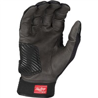 Rawlings Women's Workhorse OKC Fastpitch Softball Batting Gloves, Charcoal/Black
