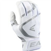 Easton Adult Mav GT Batting Gloves, White/White