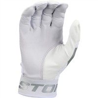 Easton Adult Mav GT Batting Gloves, White/White