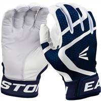 Easton Adult Mav GT Batting Gloves, White/Navy