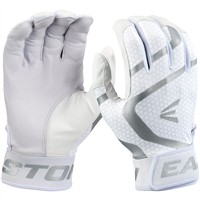 Easton Adult Mav GT Batting Gloves, White/White
