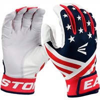 Easton Youth Mav GT Batting Gloves, Red/White/Blue