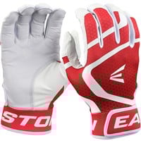 Easton Youth Mav GT Batting Gloves, White/Red