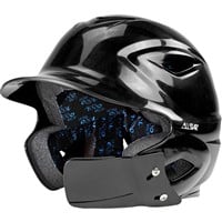 All Star Adult System 7 Batting Helmet W/Jaw Guard, Black