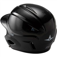 All Star Youth System 7 Batting Helmet W/Jaw Guard, Black